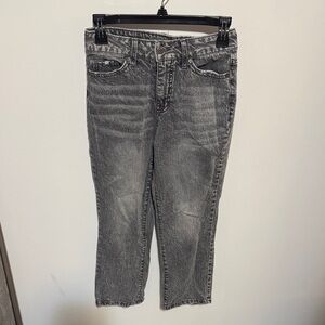 Time and Tru Washed Gray Cropped Ankle Jeans